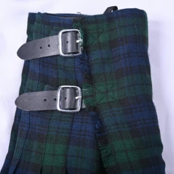 Traditional Tartan Wool Kilt Scotland Skirt Plaid Wool Kilt Pleated Kilt Skirt - Picture 2 of 5